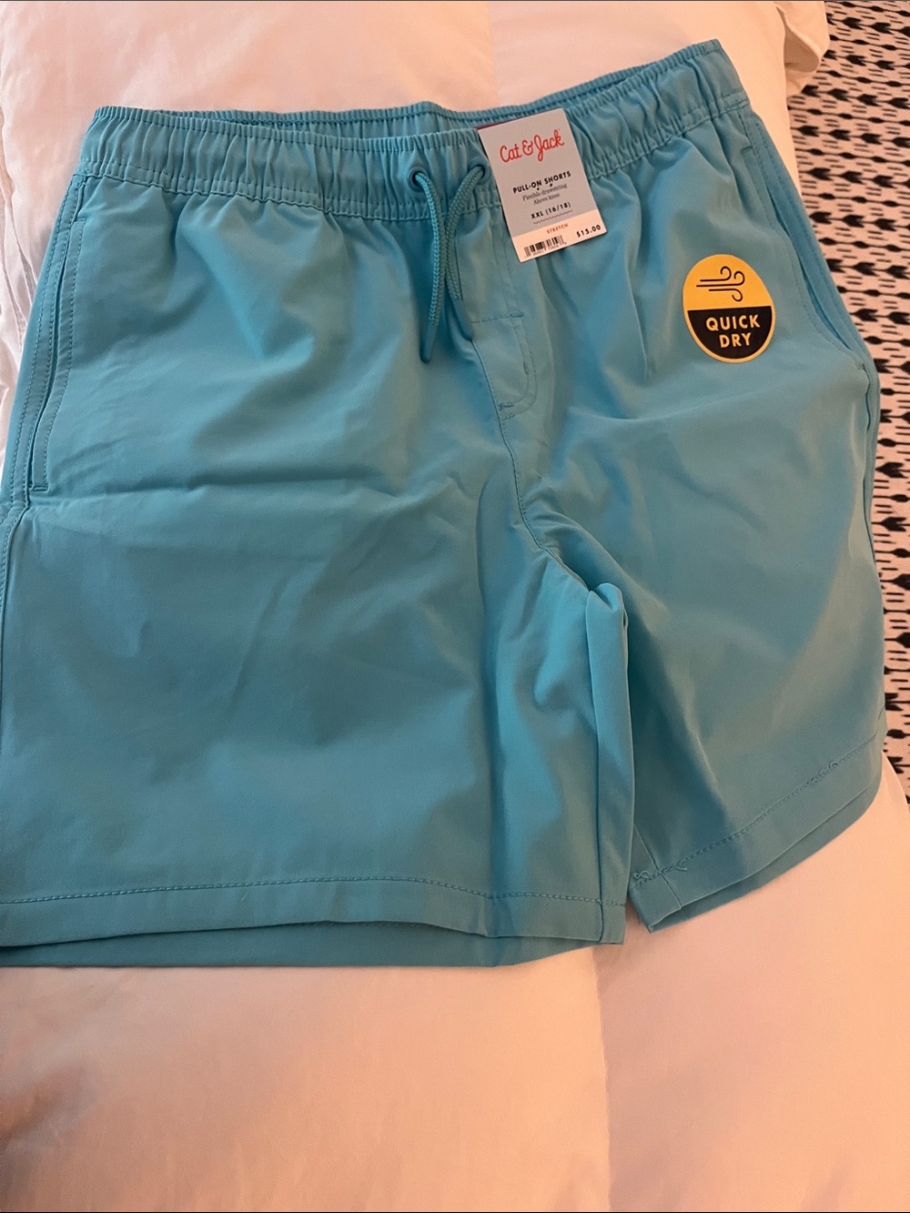 Cat & Jack Teen XXL Aqua Quick-Dry Hybrid Shorts